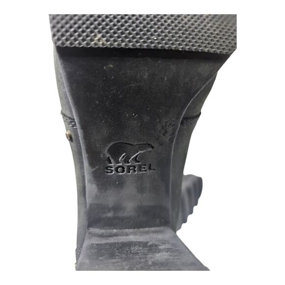 SOREL Addington Chelsea Black Nubuck Leather Ankle Boots Booties - Size 11 - Picture 6 of 7